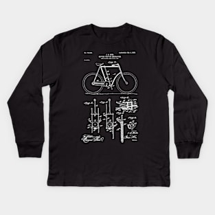 Bicycle driving mechanism 1903 / Cyclist patent present Edit Kids Long Sleeve T-Shirt